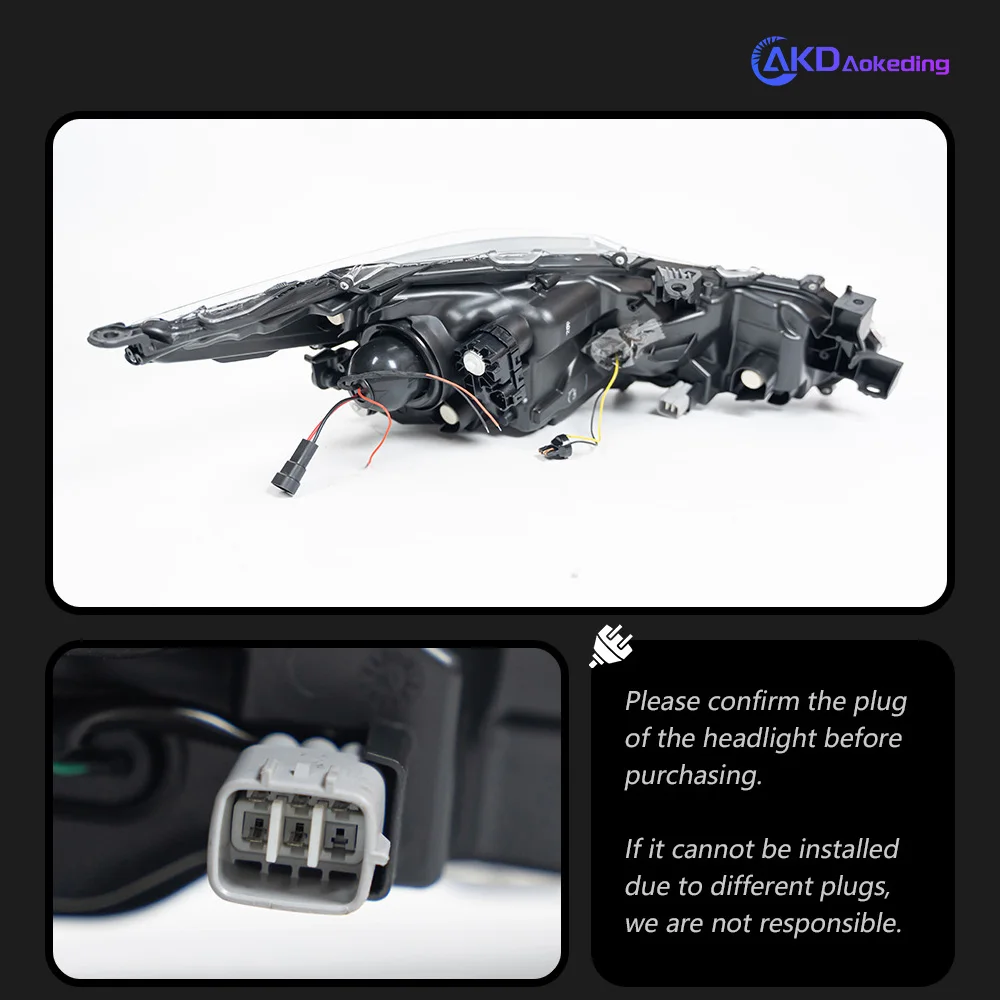 Headlight For Toyota Corolla Head Lights 2019-2022 Sedan Style Replacement DRL Daytime lights Lighthouse Projector Facelift