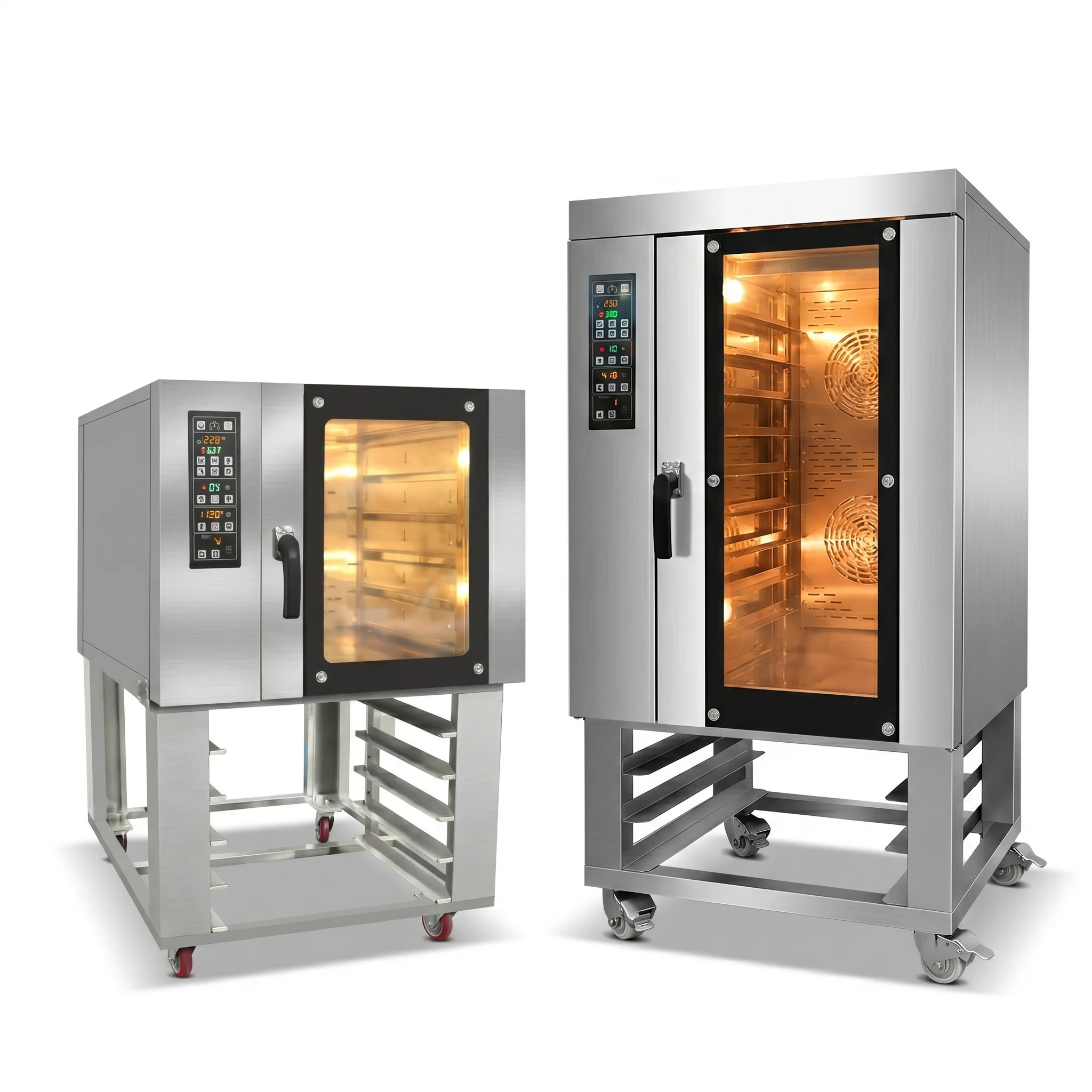 5/10 Tray Commercial Convection Oven Electric Baking Oven with Steam Function for Bakery Restaurant Hotel Kitchen