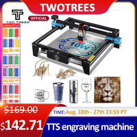 Twotrees  Metal Laser Engraving Machine TTS-55 450±5nm Blue Light 80W/40W CNC Router Wood Leather Cutting Engraving Support WIFI