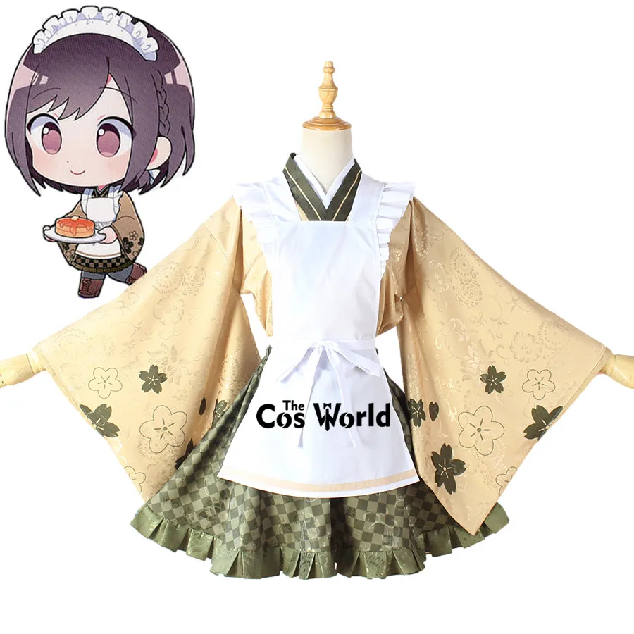 Project Sekai Colorful Stage Feat Shinonome Ena Enanan Animate Cafe Apron Maid Kimono Outfits Anime Customize Cosplay Costumes