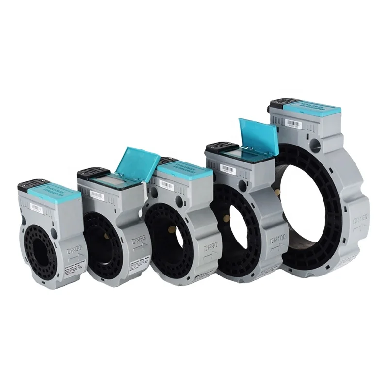 Battery Powered Ultrasonic Water Meter DN50 DN65 DN80 DN100 DN125 DN150mm RS485 Digital Water Flowmeter IP68 Sandwich-type
