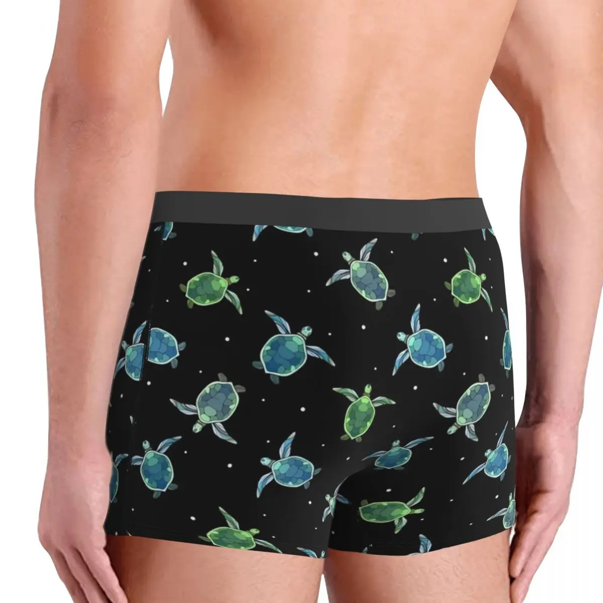 Ropa interior de tortugas verdes, bragas con animales bonitos para hombre, Boxershorts sexis con diseño, calzoncillos Boxer Trenky de talla grande