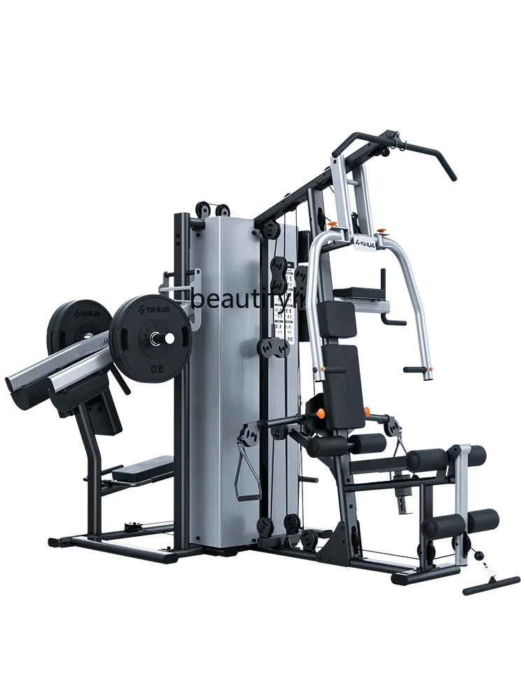 lt High-end large-scale comprehensive four-person station indoor fitness equipment sports fitness strength equipment