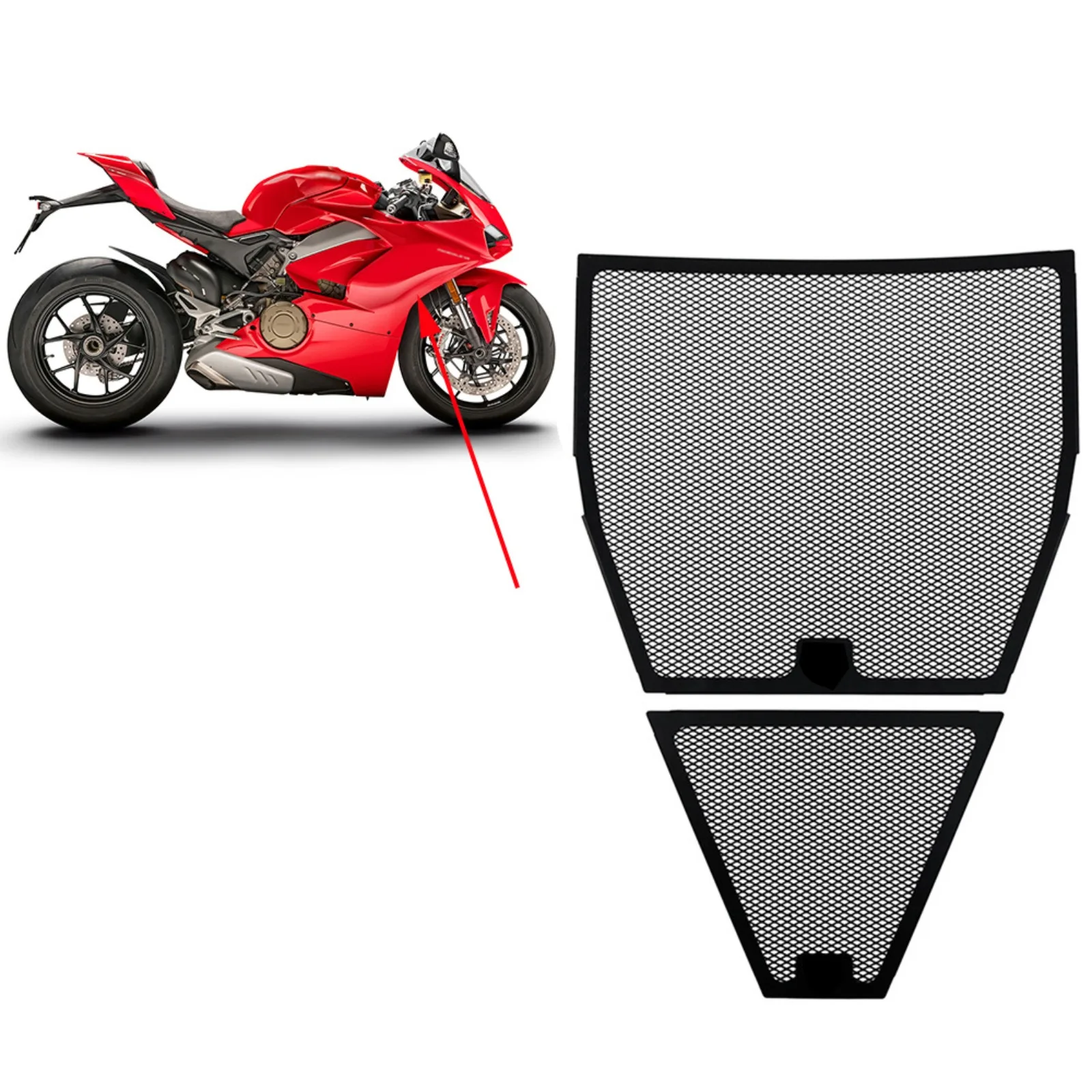 Radiator Guard Cover Grille Protector For Ducati Streetfighter V4/S 2020-2023