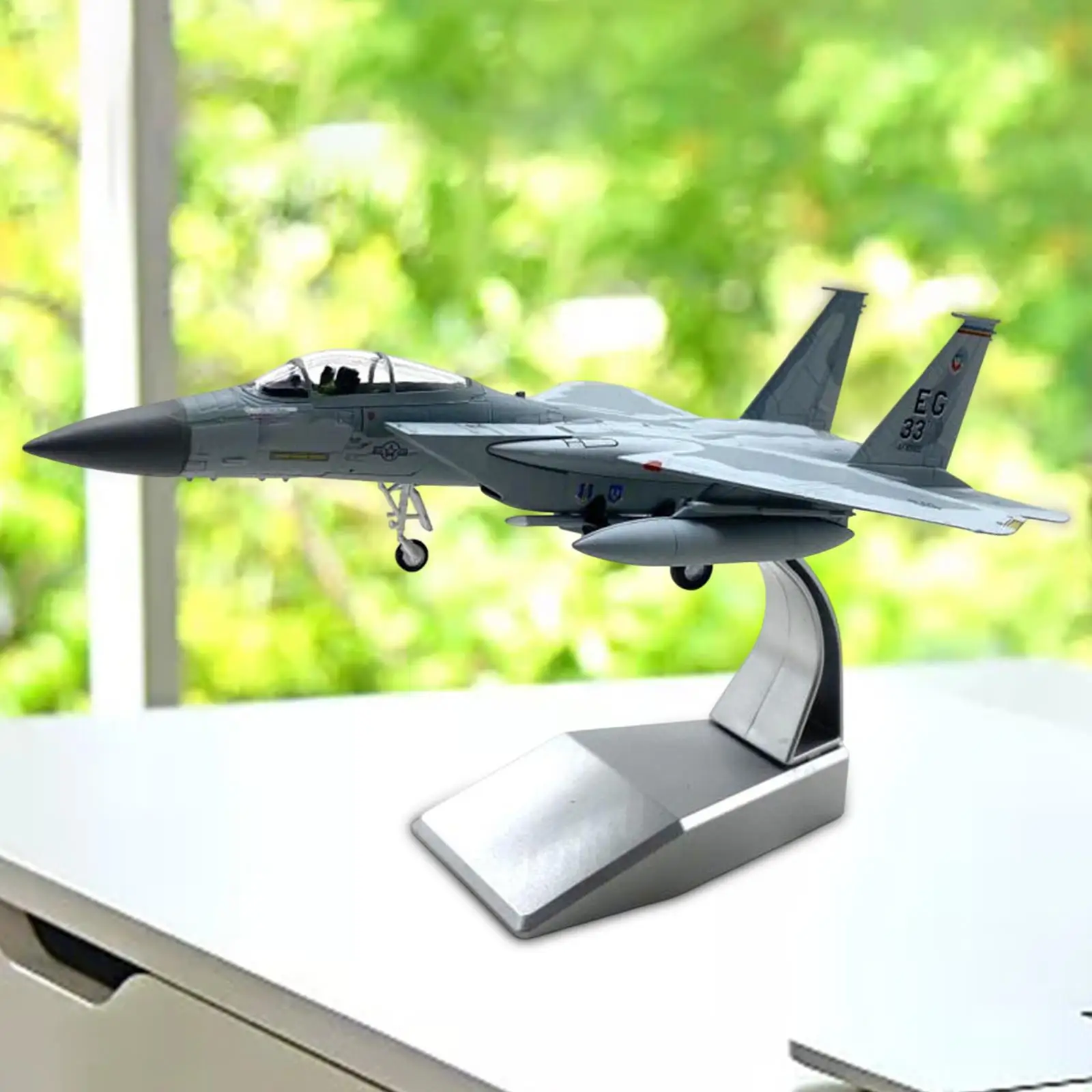 1/100 Scale US F-15C Fighter Model Aviation Collectibles Ornaments Plane