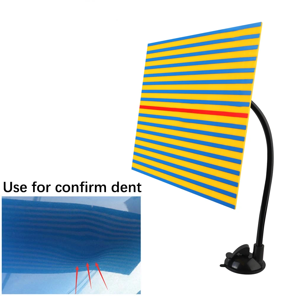 Paintless พร้อมไฟ LED รถ Depression Assist Repair ตรวจสอบ Reflector Line Board และ USB Dent Repair เครื่องมือกําจัด