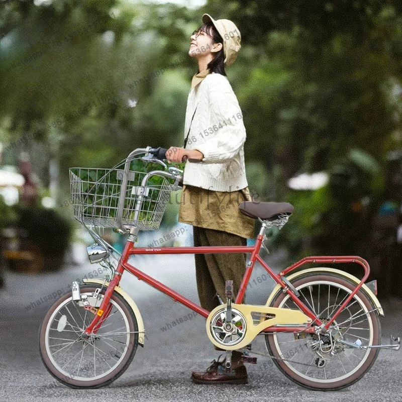 PG Kui Japanese retro bicycle women's urban pet light variable speed commuter bike bicycle