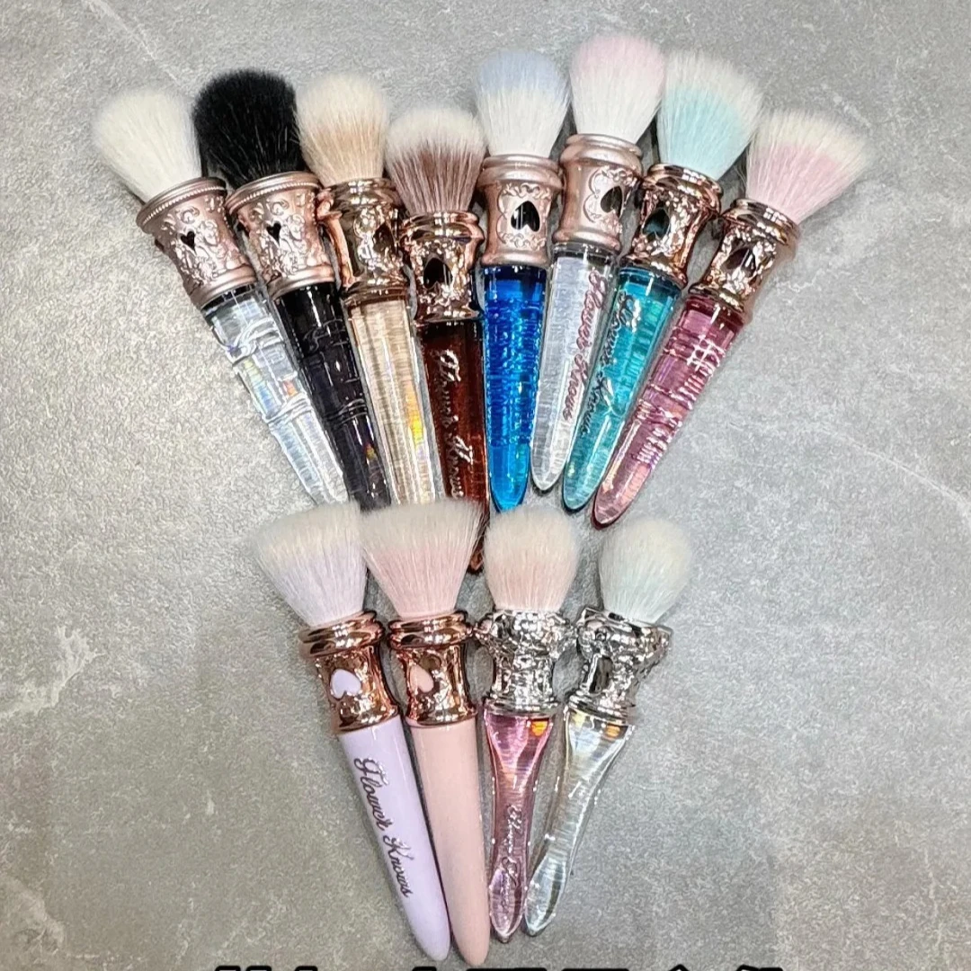 FLOWER KNOWS THE SWEETIE BEAR COLLECTION ROUNDER Blush Brush Loose Powder Brushes Vegan & Cruelty-Free Makeup Brushes