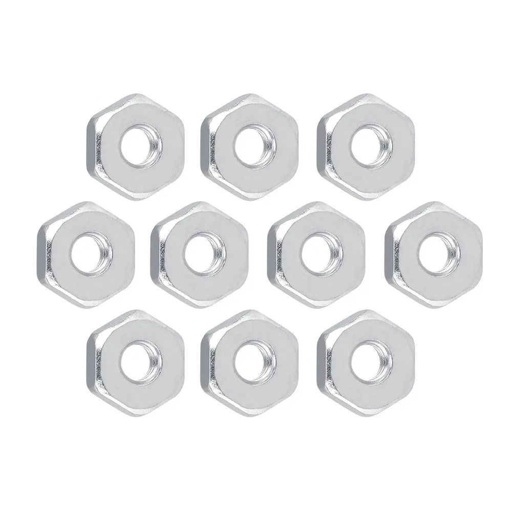 10PCS Universal Guide Bar Sprocket Cover Silver Stainless Steel Chainsaw Bar Nuts Easy to Install Compact