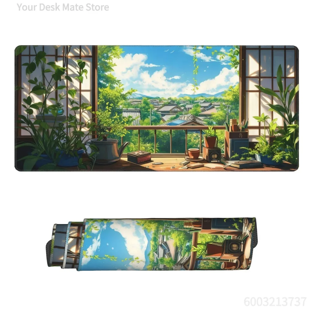 Tapis de souris japonais, grand tapis de bureau japonais, tapis de clavier pour jeux d'anime, alfombrillas para escritorio, tapis de souris