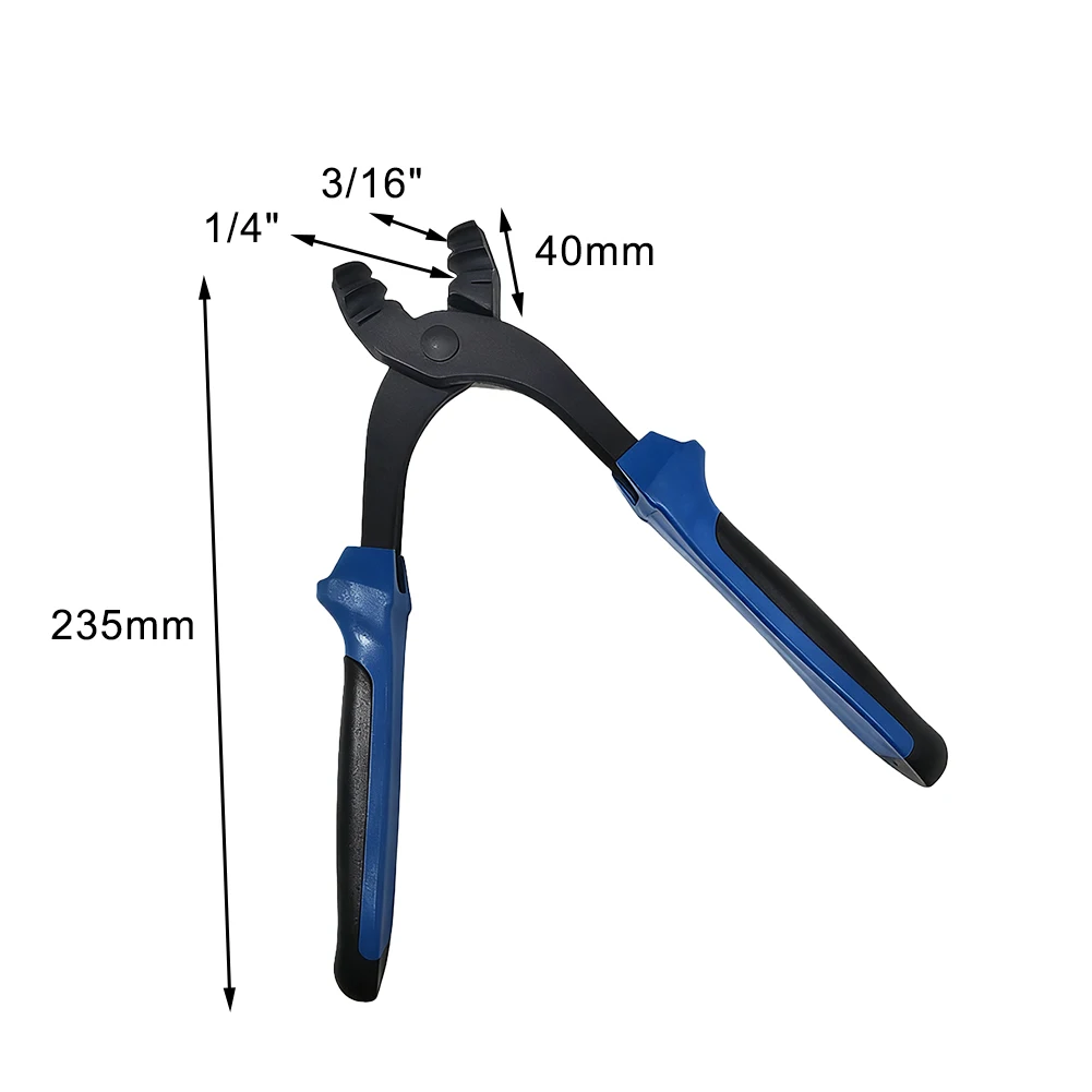 Aluminum Tube Bender Tool Pipe Fitting Brake Line Bender Pipe Bending Pliers Double Curved Design Ergonomic Bending Mechanism