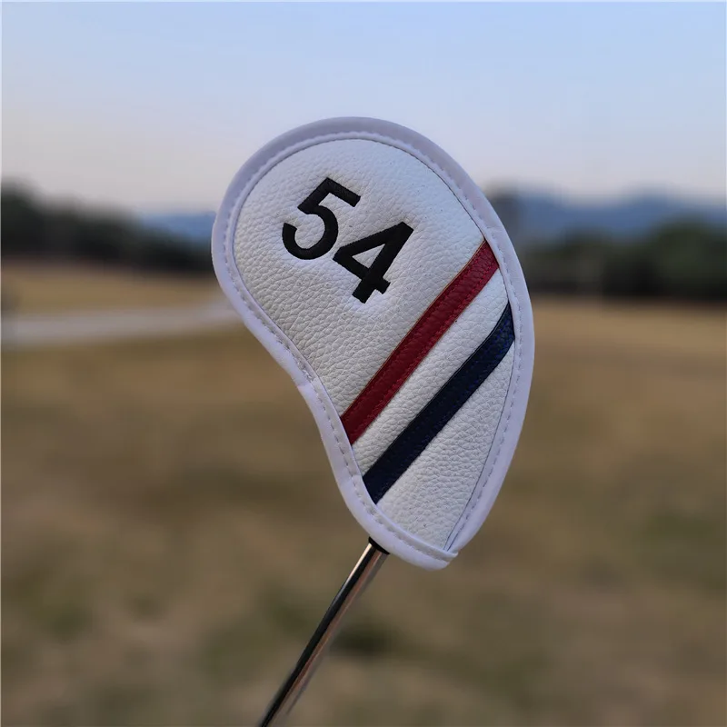 Golf Club Head Cover Simple Sand Wedge 48-60 Degree Print Irons Covers Protector Golf Iron Head Headcover Golf Accessories