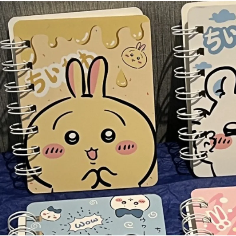Chiikawa Kawaii Cartoon Spiral Notebook with Stickers Cute Student Diary Journal Planner Stationery  Gift for Kids Girls - view 5