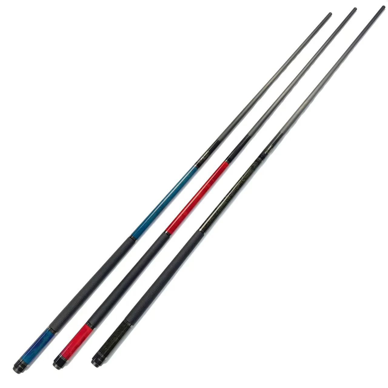 Superior quality High-tech carbon fiber handmade shaft muti-layers tip 2 Pieces Billiard Pool Cue Stick