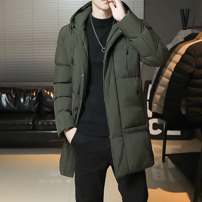 -30 градусов, зимние популярные утепленные мужские пуховики, новая теплая парка для мужчин и женщин, повседневное белое пальто на утином пуху, зимнее зимнее пальто