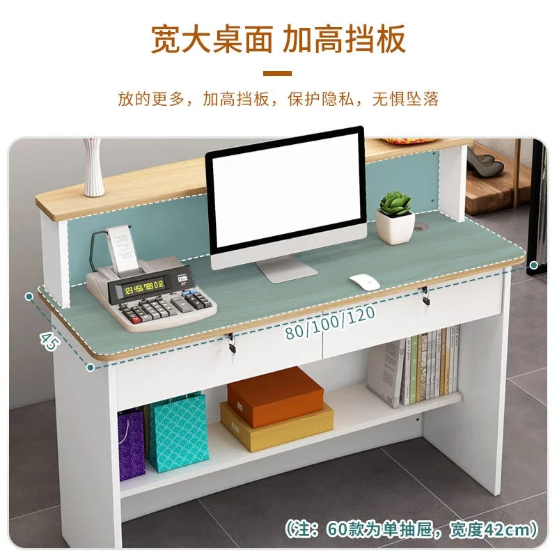 Modern Commercial Cashier Counter - Small Simple Design for Shops & Beauty Salons