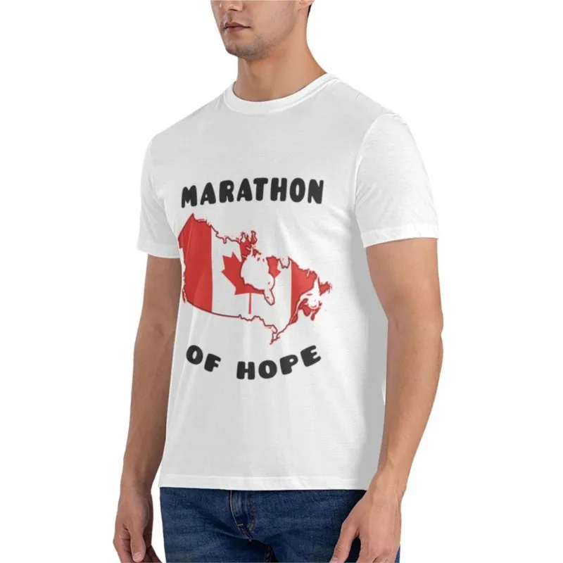 MARATHON OF HOPE Classic T-Shirt summer top black t-shirts for men shirts graphic tees summer tops