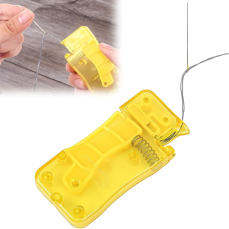 2Pcs Automatic Needle Threader Plastic Home Hand Sewing Threader Insert Craft Tool For DIY Sewing Accessories