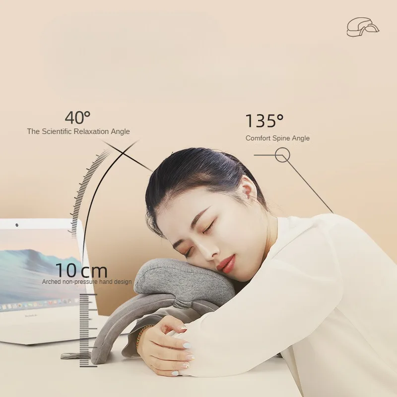 Pillow Folding Nap Pillow for Primary School Students Office Sleeping Pillow Office Sleeping Artifact Table Portable