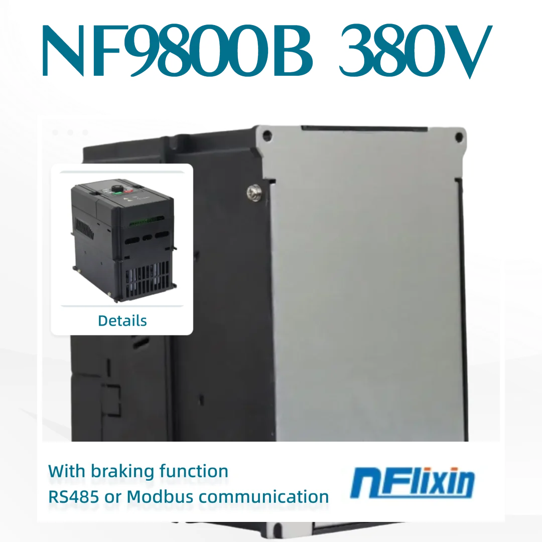 High-end NF9800B Variable Frequency Converter 380V Three-Phase 4-37KW Brake Motor Speed Regulator Industrial Grade VFD Drive