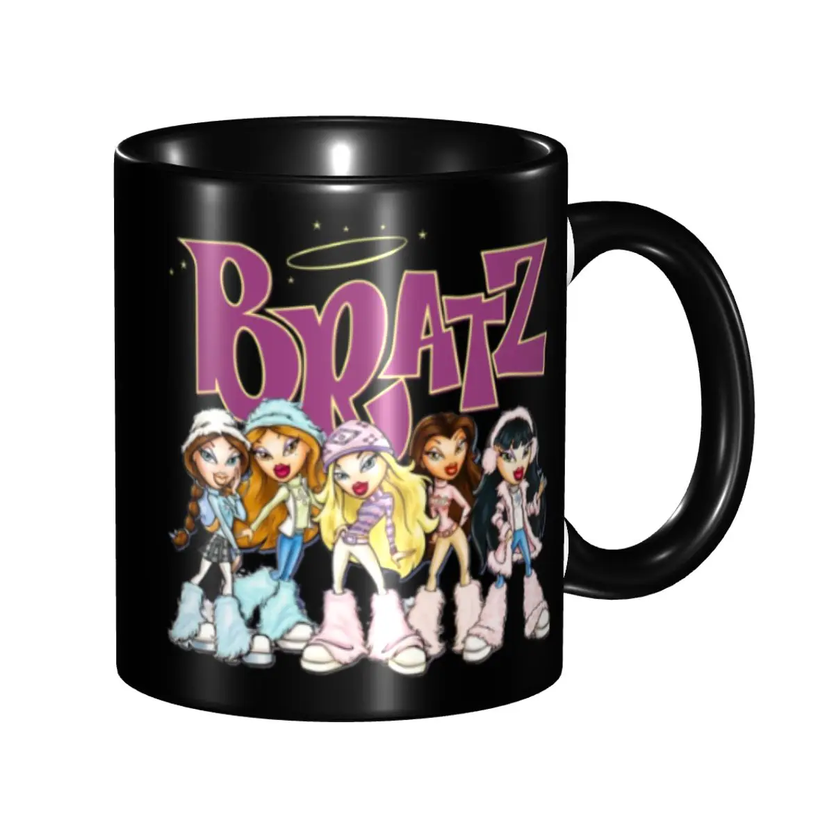 

DIY Bratz Rock Angelz Cartoon Anime Movie Ceramic Mugs Personalized Coffee Cup Creative Present