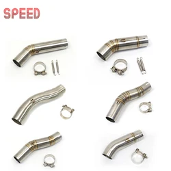 motocross For Suzuki GSXR600 750 1000 R600 R750 R1000 K5 K6 K7 K8 K9 K10 K11 Motorcycle Modified Middle Link Pipe Exhaust pit