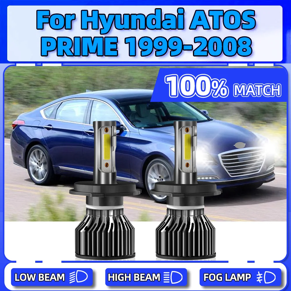 

LED Headlight 20000LM High Low Beam Car Lights 12V Auto Lamp For Hyundai ATOS PRIME 1999-2001 2002 2003 2004 2005 2006 2007 2008