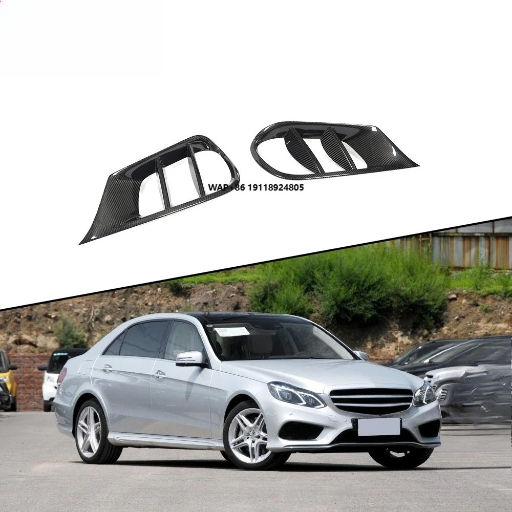 

For E Class W212 Carbon Fiber Front Bumper Vent Trims 4 Door 2014-2016