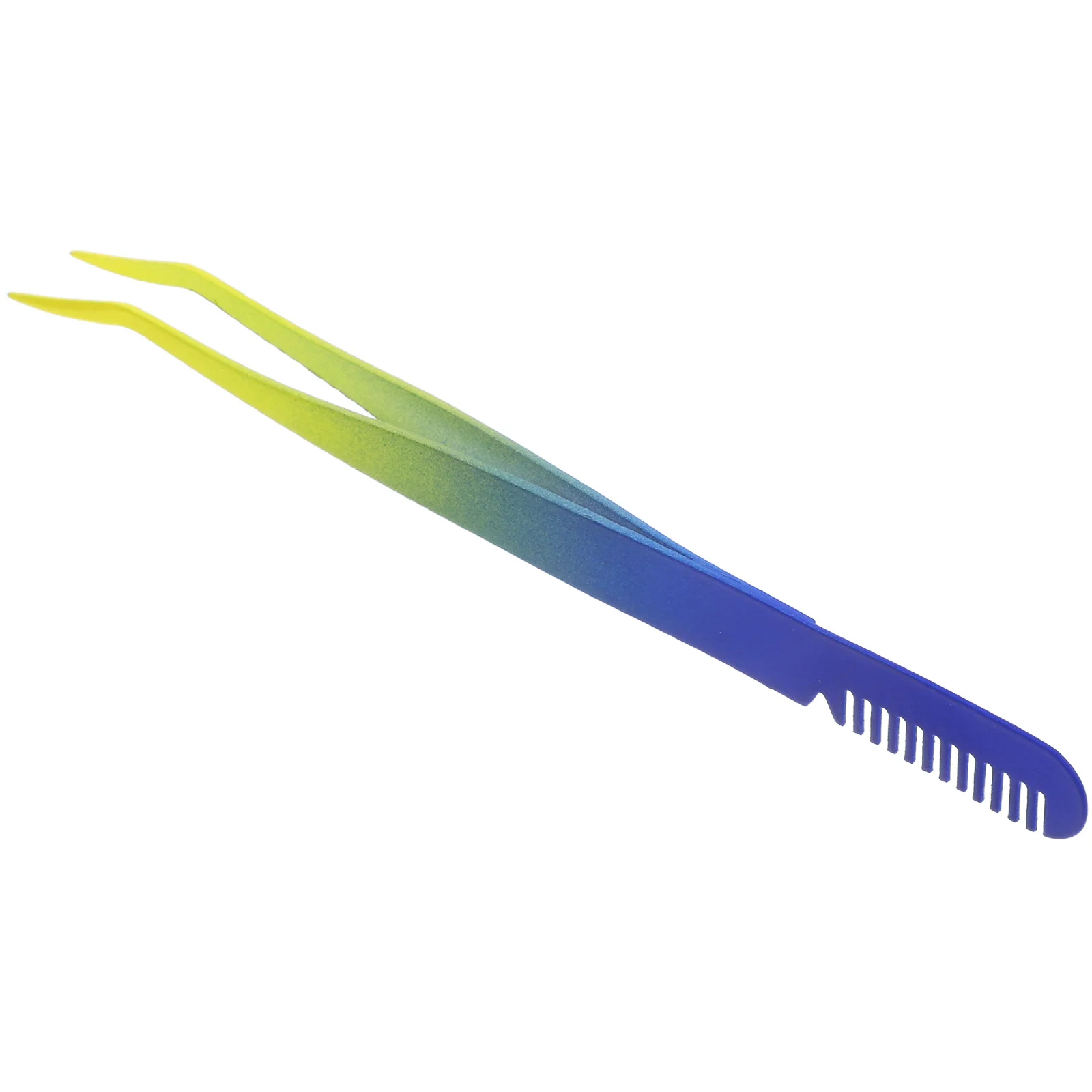 Pince à sourcils en acier inoxydable, outil applicateur de cils, Extension de cils, peigne, coupe de sourcils de précision multifonction