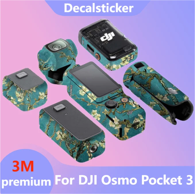 For DJI Osmo Pocket 3 Camera Sticker Protective Skin Decal Vinyl Wrap Film Anti-Scratch Protector Coat pocket3