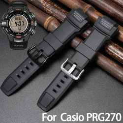 Watch Accessories Suitable For Casio Protrek PRG-270 Prg 270 Mens Watch Strap Sports Waterproof Rubber Pin Buckle Bracelet