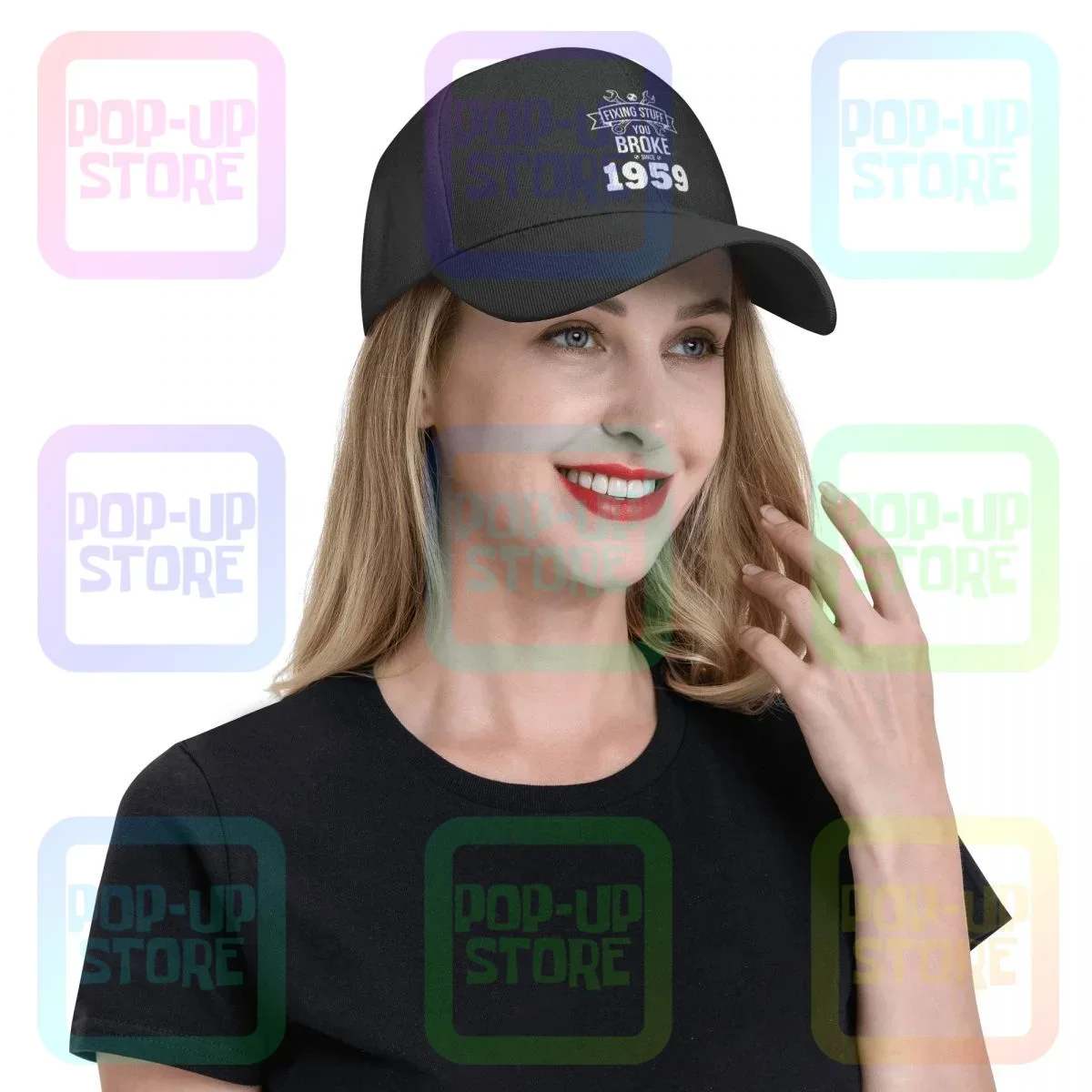 تثبيت الأشياء منذ عام 1959 قبعة بيسبول سائق الشاحنة قبعات طباعة كل مباراة الشارع الشهير #6