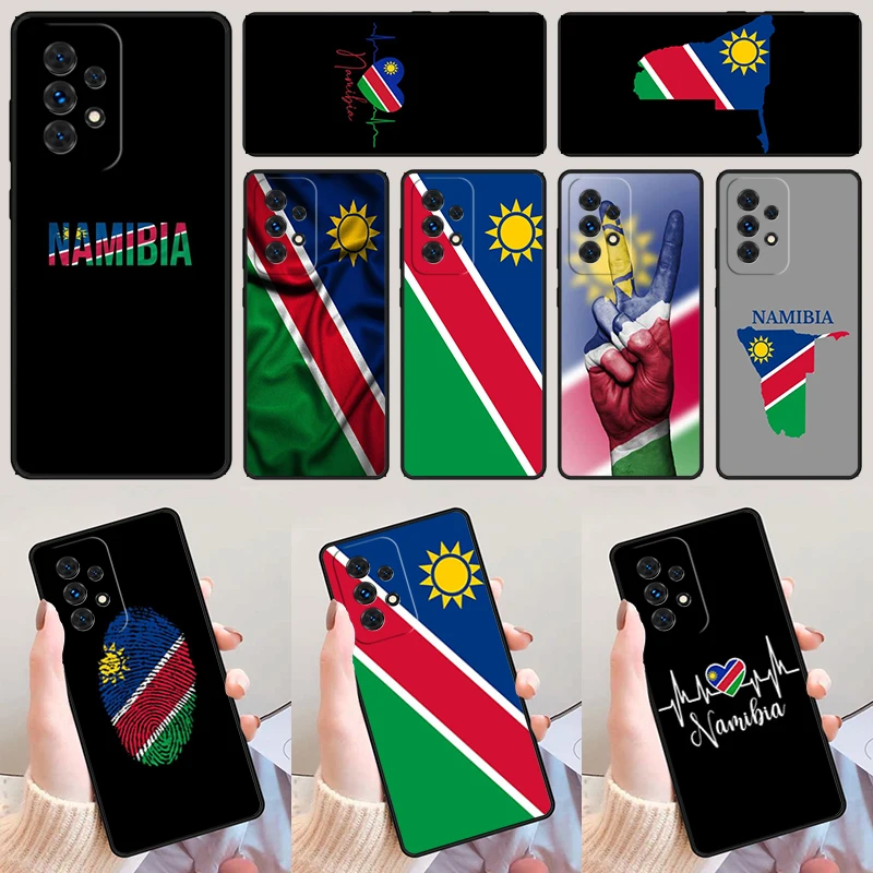 Namibia Flag phone case For Samsung Galaxy A42 A31 A40 A51 A71 A32 A80 A91 A52 A72 A73 A20e A21S A50 A70 A11 A12 Cover
