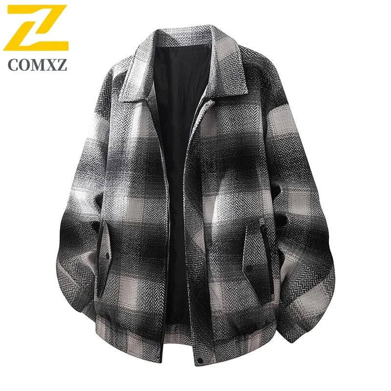 

COMXZ Mens Jacket Stand Collar Outdoor Cycling Durable Coat Casual Solid Color Travel Comfortable Lightweight Autumn Clothing