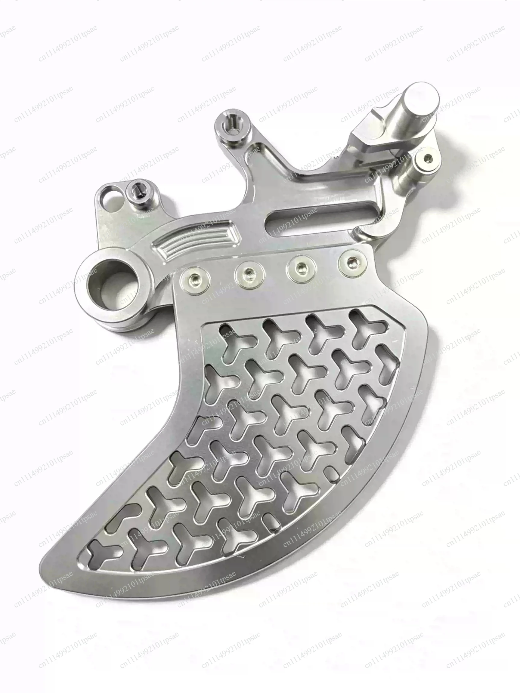 Aluminum front and rear brake disc protective cover installation parts