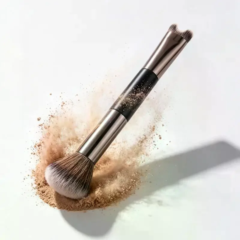 Nose Contour U-Shaped Makeup Brush For Sculpting And Defining Double Head Foundation Highlighter Brush Nose Shadow Brush
