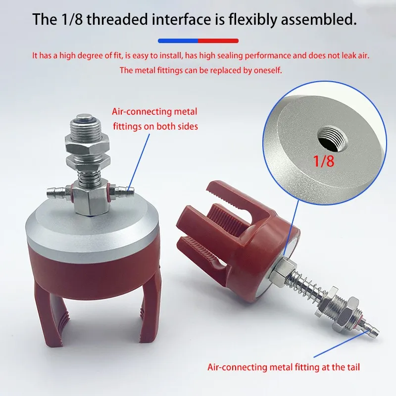Flexible Gripper Fixture Pneumatic Vacuum Suction Cup Mechanical Arm Accessories