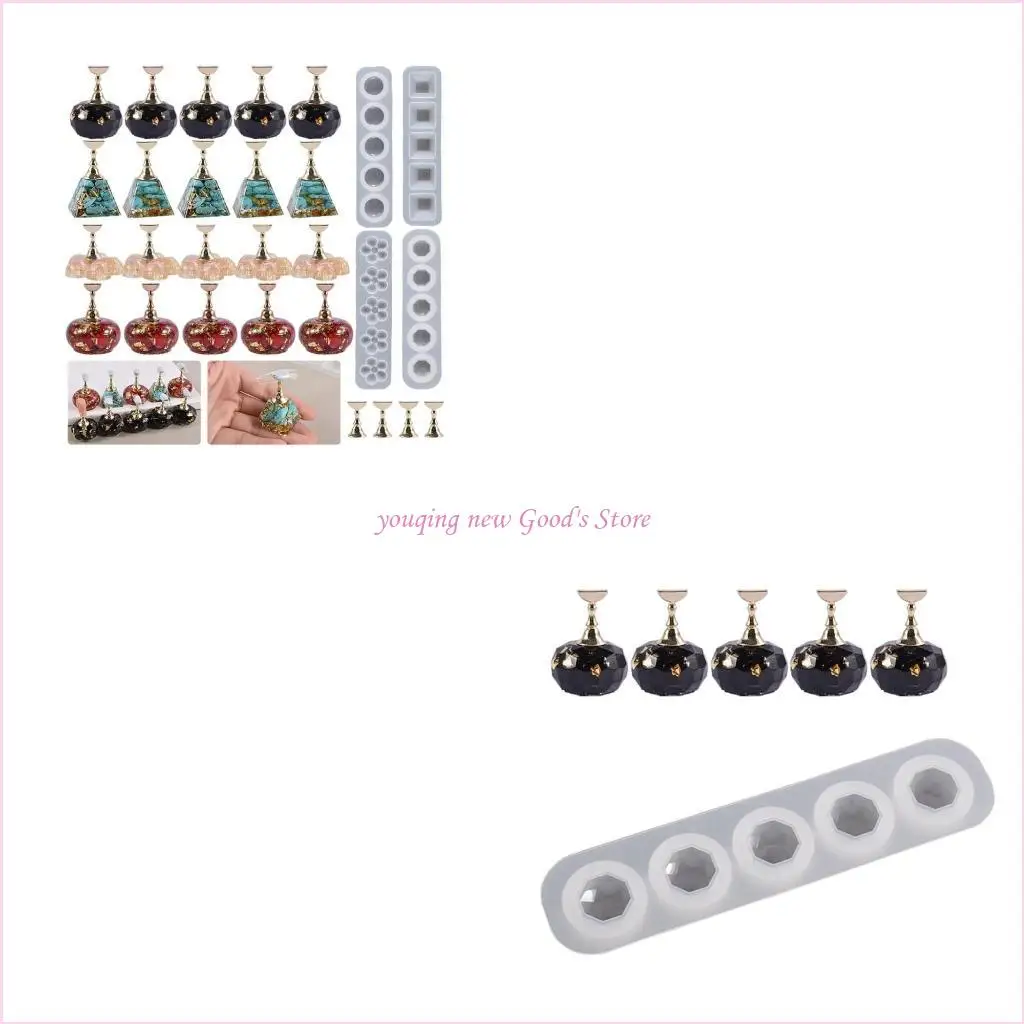 57QA Resin Practice Stand Base Mold Resin Casting Practice Holder Mould