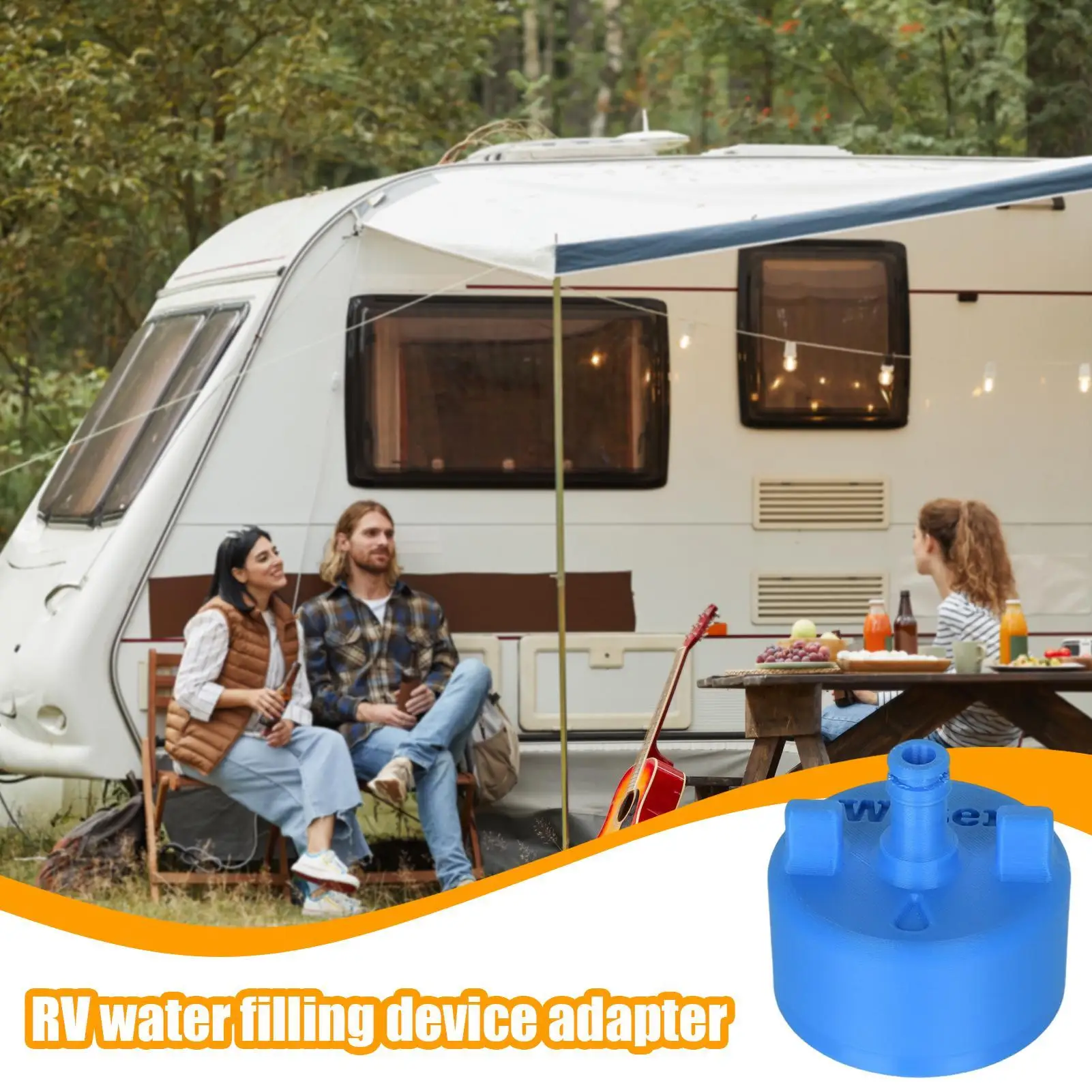 

Вход для пресной воды на колесах, адаптер для подключения впускного отверстия для городской воды, фитинги для быстрого подключения, герметичный люк для туристического фона на открытом воздухе