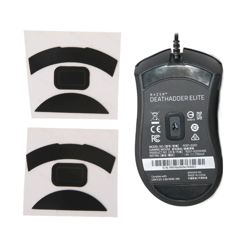 20CB Professional Mouse Skates สติกเกอร์เมาส์ Pad Mice Glides สำหรับ Deathadder Mouse 0.6 มม.2 แพ็ค