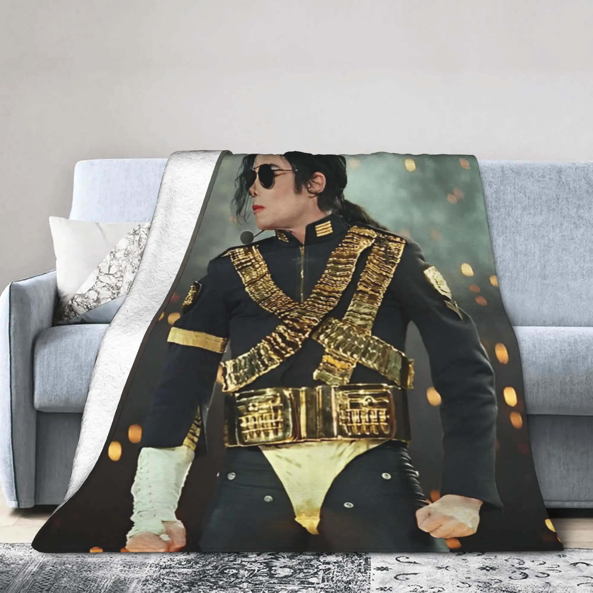 261 MJ Dangerous Tour Blanket Cover Fleece Warm Throw Blanket for Car Sofa Couch Bed Rug