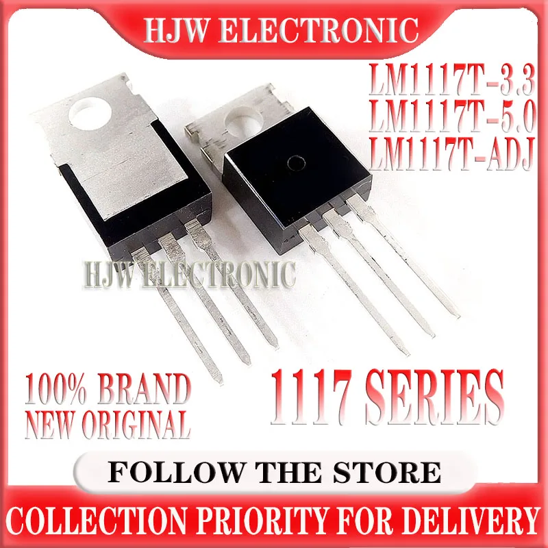 

10pcs/lot Lm1117t-3.3 Lm1117-3.3 Lm1117t 3.3v Lm1117 To-220 Lm1117t-5.0 Lm1117t-5 Lm1117-5.0 Lm1117t-adj Lm1117-adj