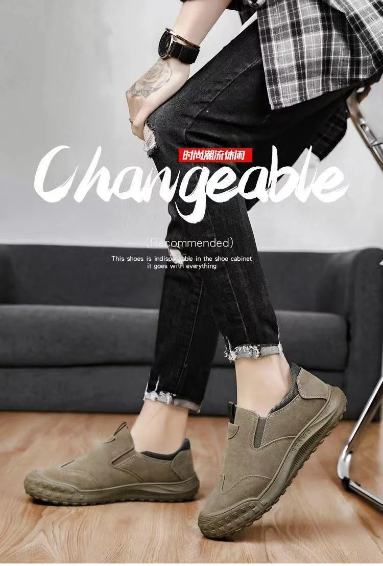 2026 Neue Modische Slipper Outdoor Wasserdichte Rutschfeste Schuhe Herren Freizeitschuhe Komfortschuhe Atmungsaktive Herren-Wandersneaker – Detail 5