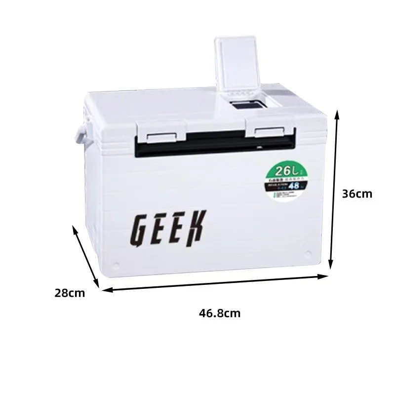 26L  Fishing Cooler Box Tackle Box Outdoor Tank Case Gear Tools Fish Storage Sea Fishing With Portable Air Holes