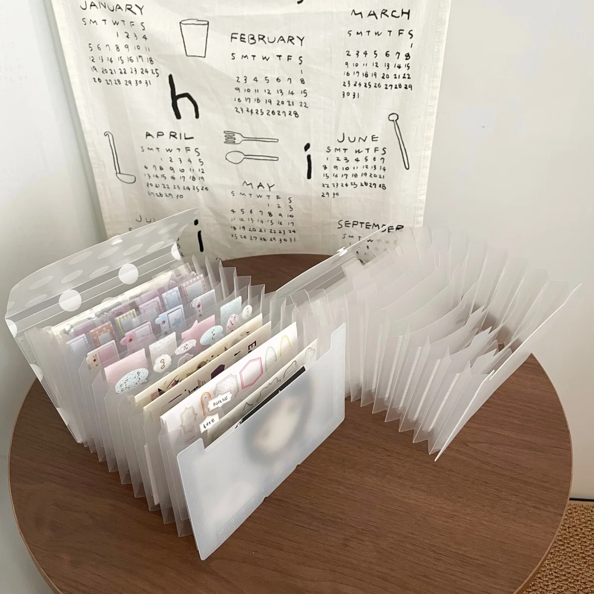 A6 Accordion Folder 12 Pockets Expanding File Organizer Large Capacity Storage Folder for Documents Cards Stickers Planner Acces - view 6