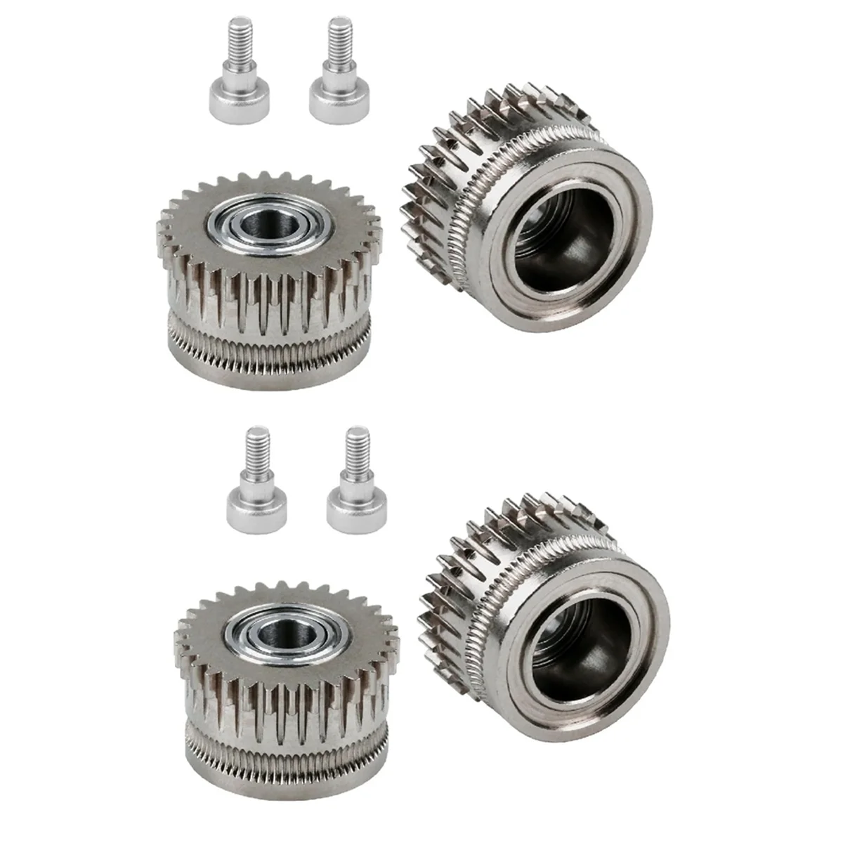 New New 3d Printer Dual Gear Extruder Kit for K1/K1C/ K1 Max/Ender3/V3 Plus V3 Upgrade 3.0 Hardened Steel