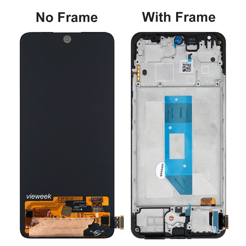 Pantalla AMOLED para Xiaomi Redmi Note 14 4G 24117RN76G 24117RN76O, LCD con táctil y digitalizador, con marco, reemplazo 5