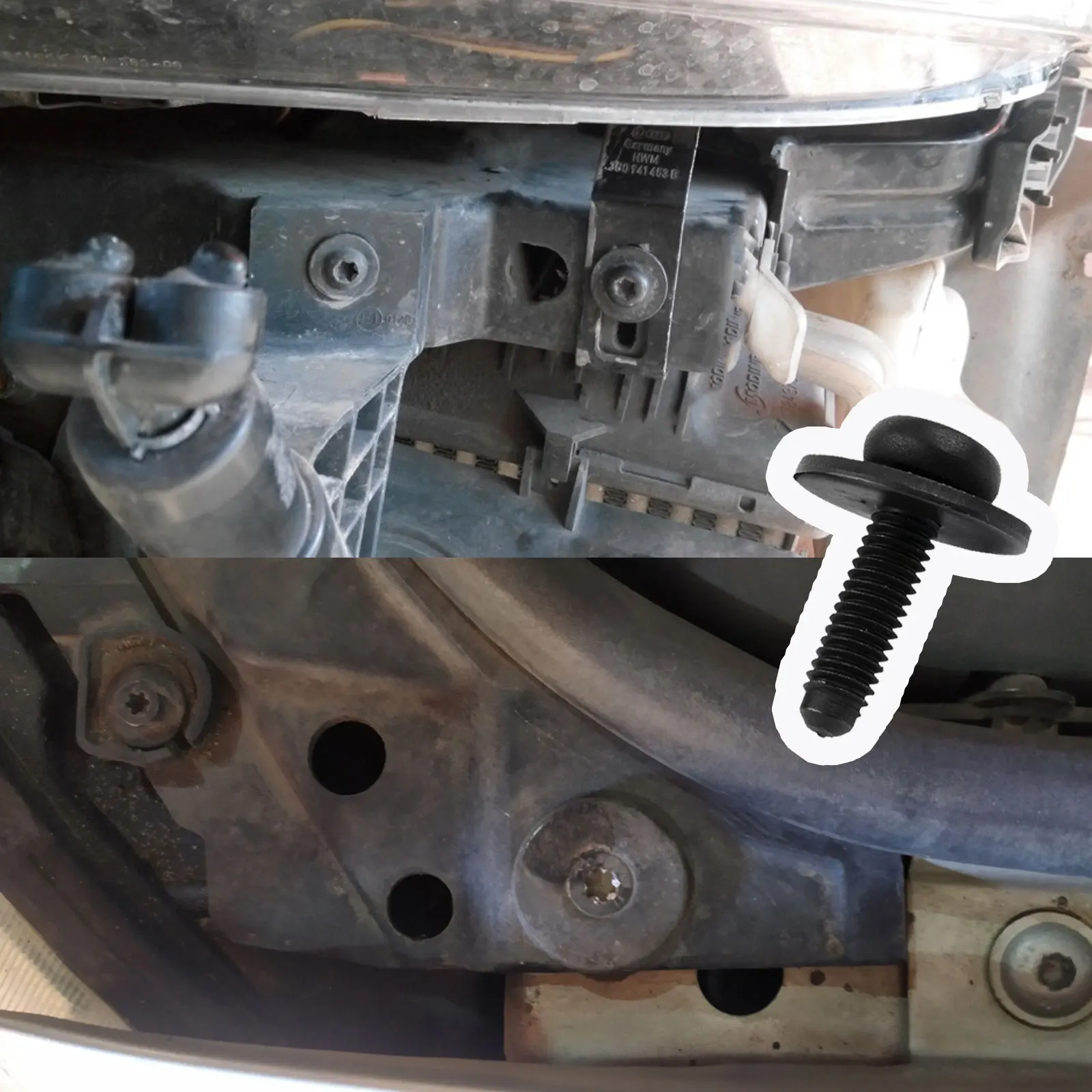 Vite bullone faro N 90683302   Vite bullone parafango M6X20 PER Audi A4/S4 Q5 Q7 A6 A7 w PER Audi A4/S4 Q5 Q7 A6 A7