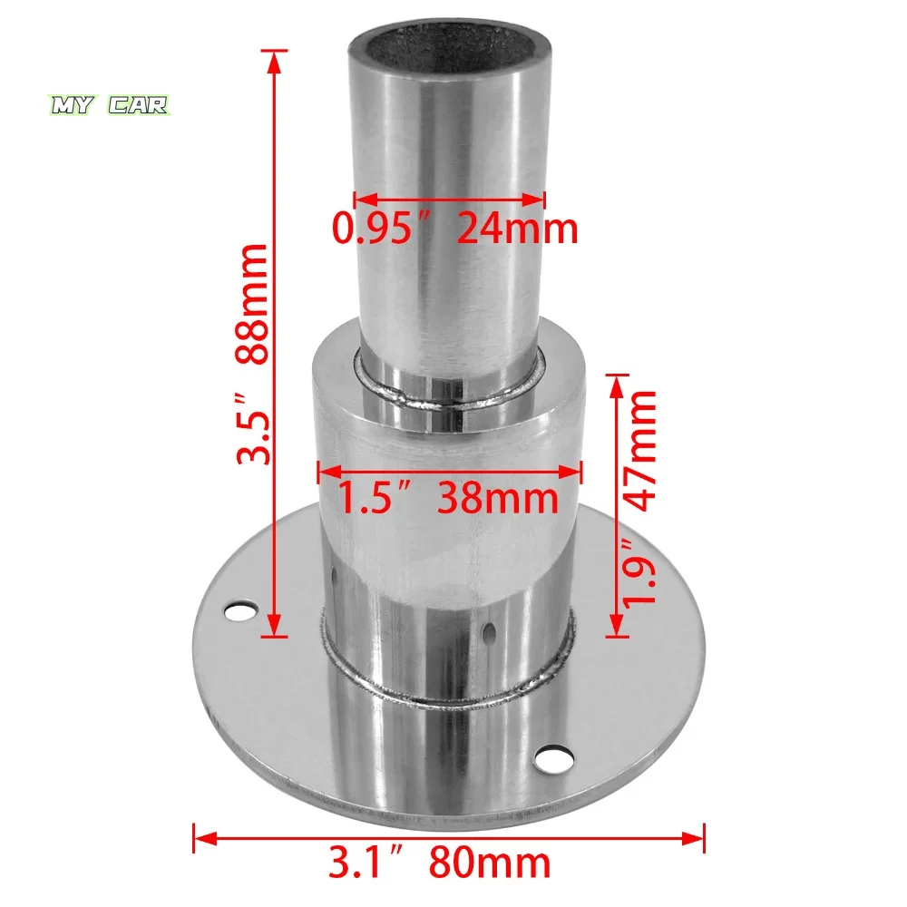 

Steel 316 Thru Hull Exhaust Fitting 22mm 24mm Marine Heater Exhaust Tube Pipe Socket Stainless Steel Marine Hardware Vent Heater