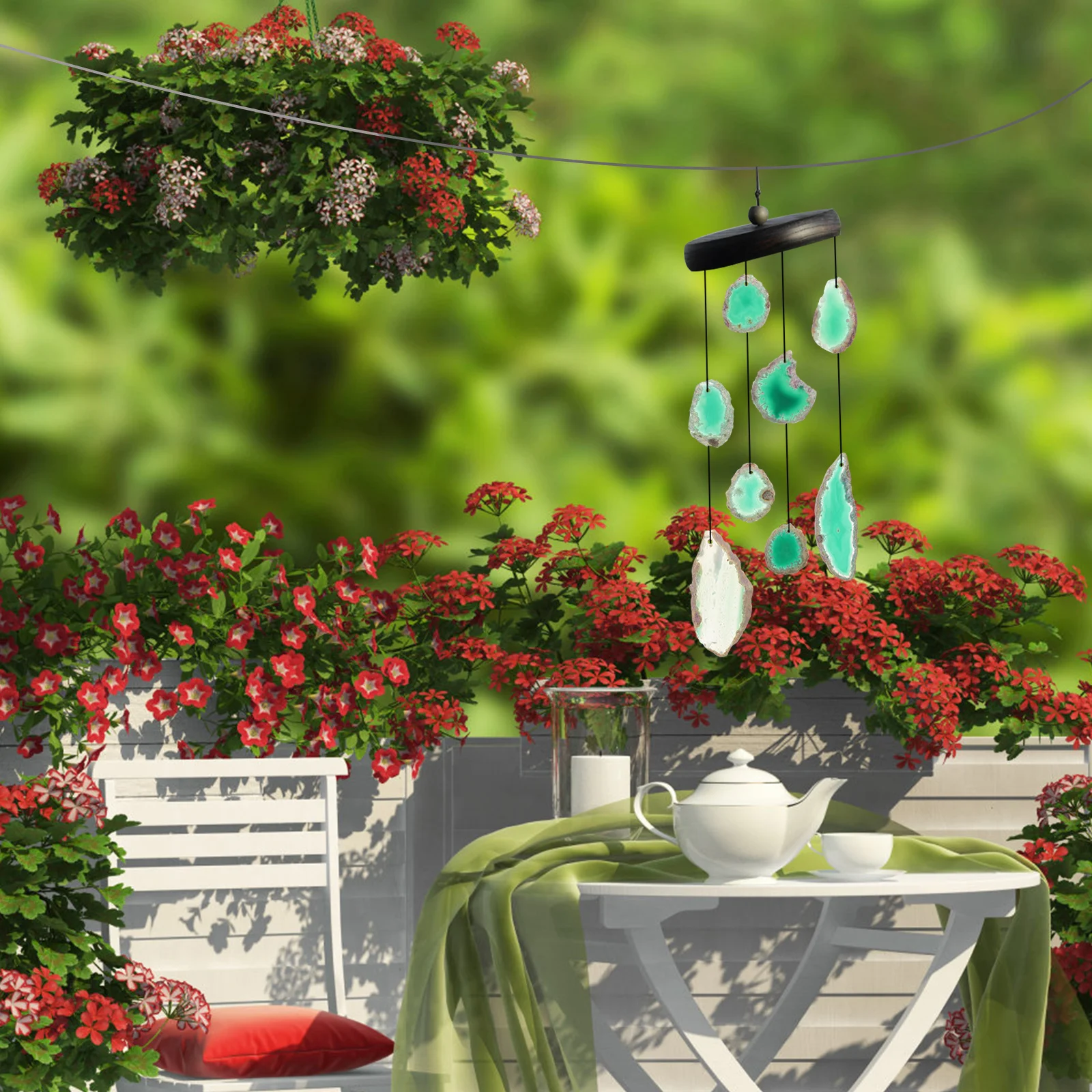 

8 Pcs Natural Agate Slices Polished Pieces Green Color 20x50mm DIY Jewelry Making Supplies Pendant Craft Materials